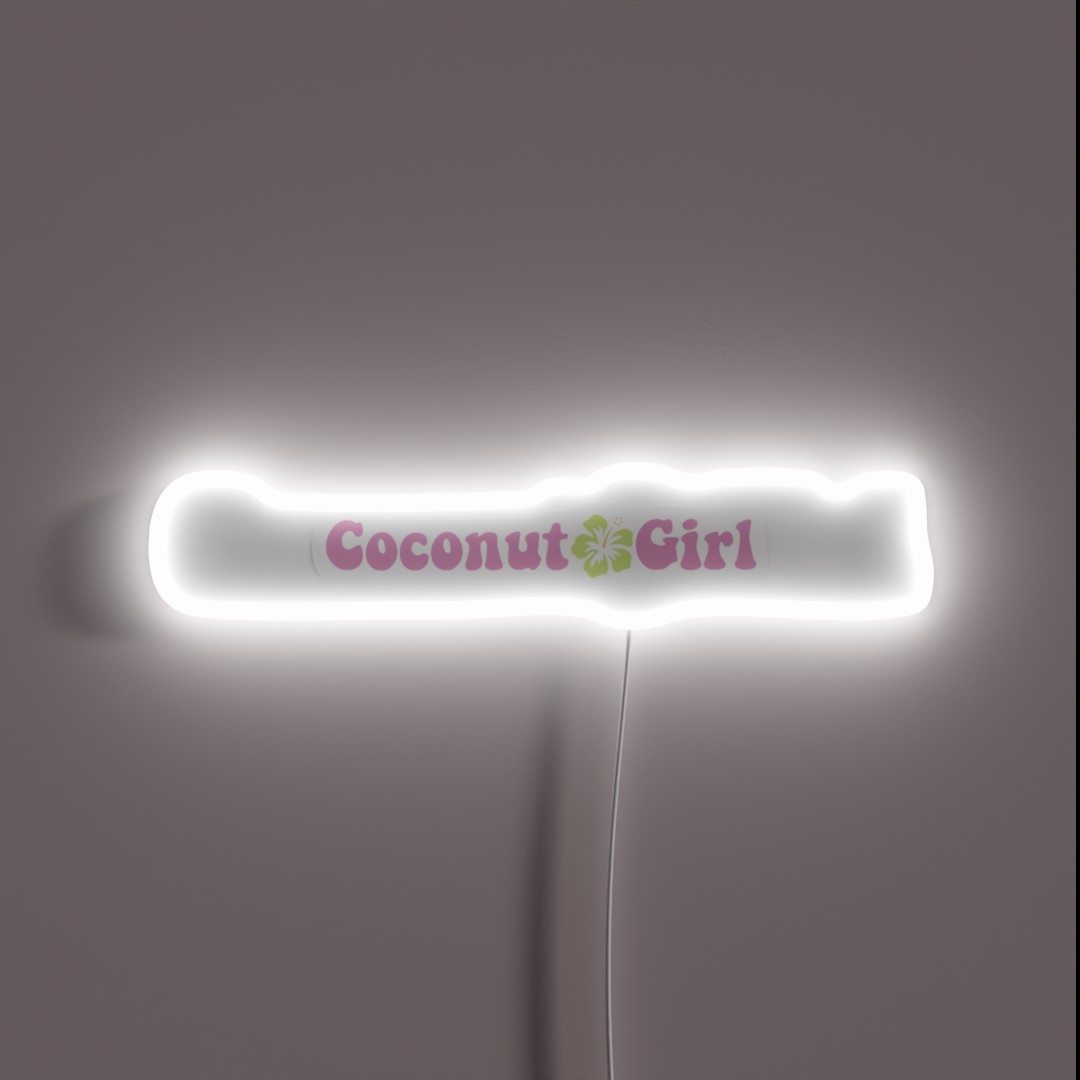 Coconut Girl RGB Neon Sign Coconut Girl RGB Neon Sign