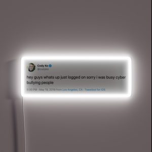 Cody Ko Cyberbully Tweet RGB Neon Sign