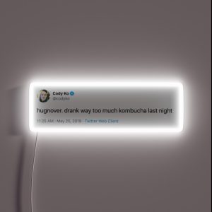 Cody Ko Kombucha Hangover Tweet RGB Neon Sign