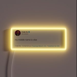 Cody Ko Vibe Tweet RGB Neon Sign