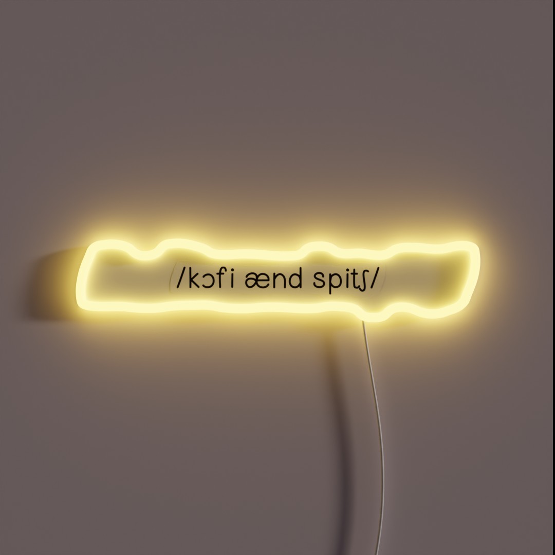 Coffee And Speech IPA RGB Neon Sign Coffee And Speech IPA RGB Neon Sign