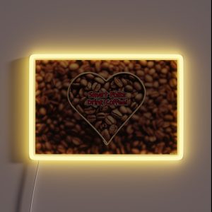 Coffee Art RGB Neon Sign