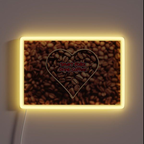 Coffee Art RGB Neon Sign