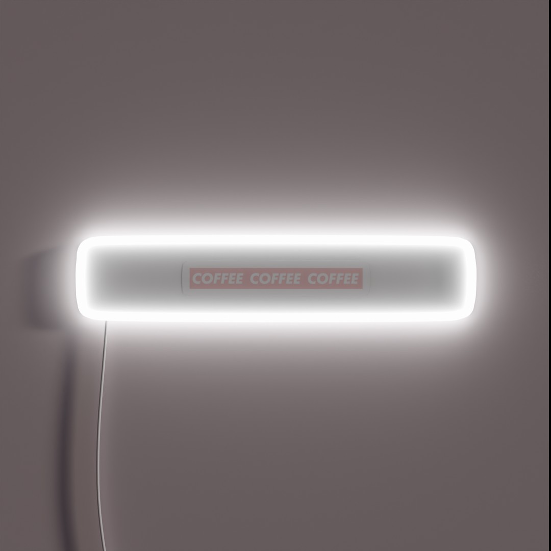 COFFEE COFFEE COFFEE RGB Neon Sign COFFEE COFFEE COFFEE RGB Neon Sign