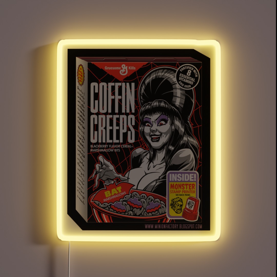 COFFIN CREEPS RGB Neon Sign COFFIN CREEPS RGB Neon Sign