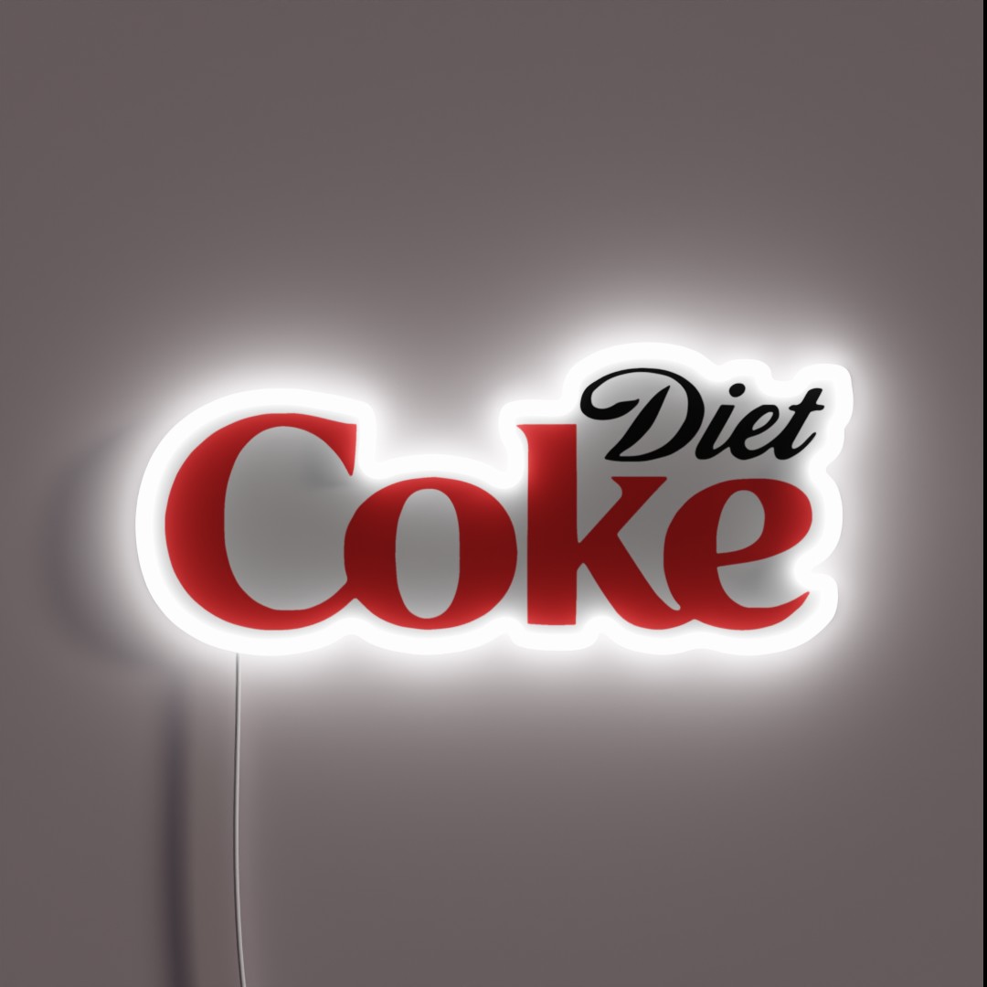 Coke Funny Lover Diet RGB Neon Sign Coke Funny Lover Diet RGB Neon Sign
