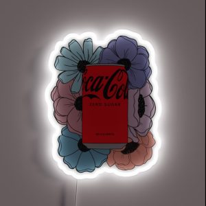 Coke Zero Flowers RGB Neon Sign