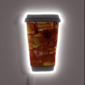 Cold Brew Ice Tea Cup RGB Neon Sign