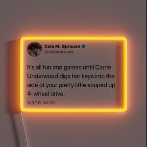 Cole Sprouse Tweet RGB Neon Sign