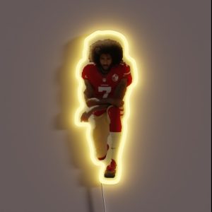 Colin Kaepernick Kneeling RGB Neon Sign Colin Kaepernick Kneeling RGB Neon Sign
