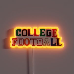 College Football Letters RGB Neon Sign
