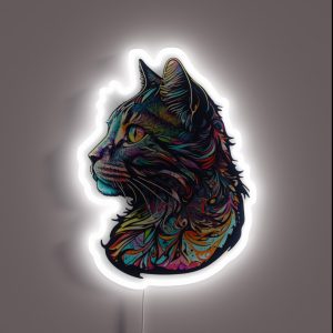 Colorful Cat RGB Neon Sign