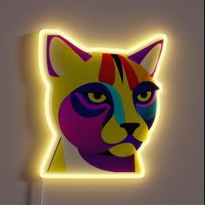 Colorful Cat RGB Neon Sign Colorful Cat RGB Neon Sign