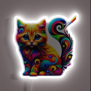 Colorful Kitten RGB Neon Sign Colorful Kitten RGB Neon Sign