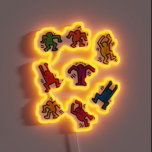 Colorful People Pop Art RGB Neon Sign