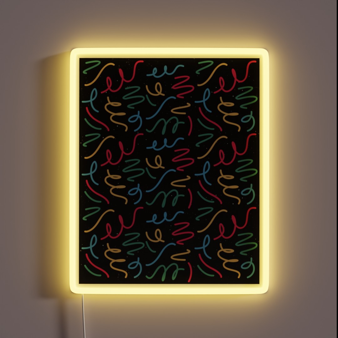 Colorful Playful Pattern RGB Neon Sign Colorful Playful Pattern RGB Neon Sign