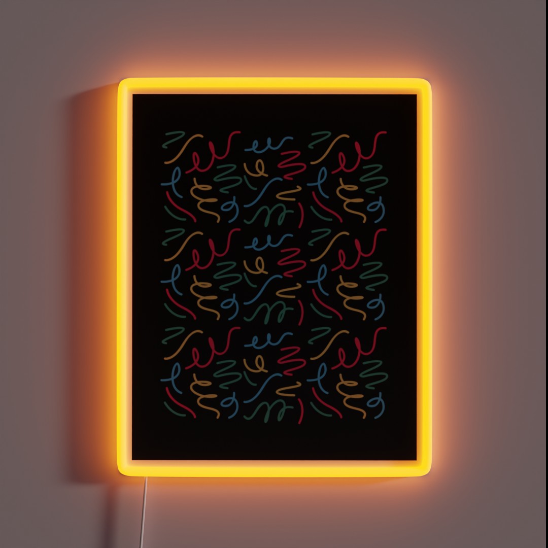 Colorful Playful Pattern RGB Neon Sign Colorful Playful Pattern RGB Neon Sign