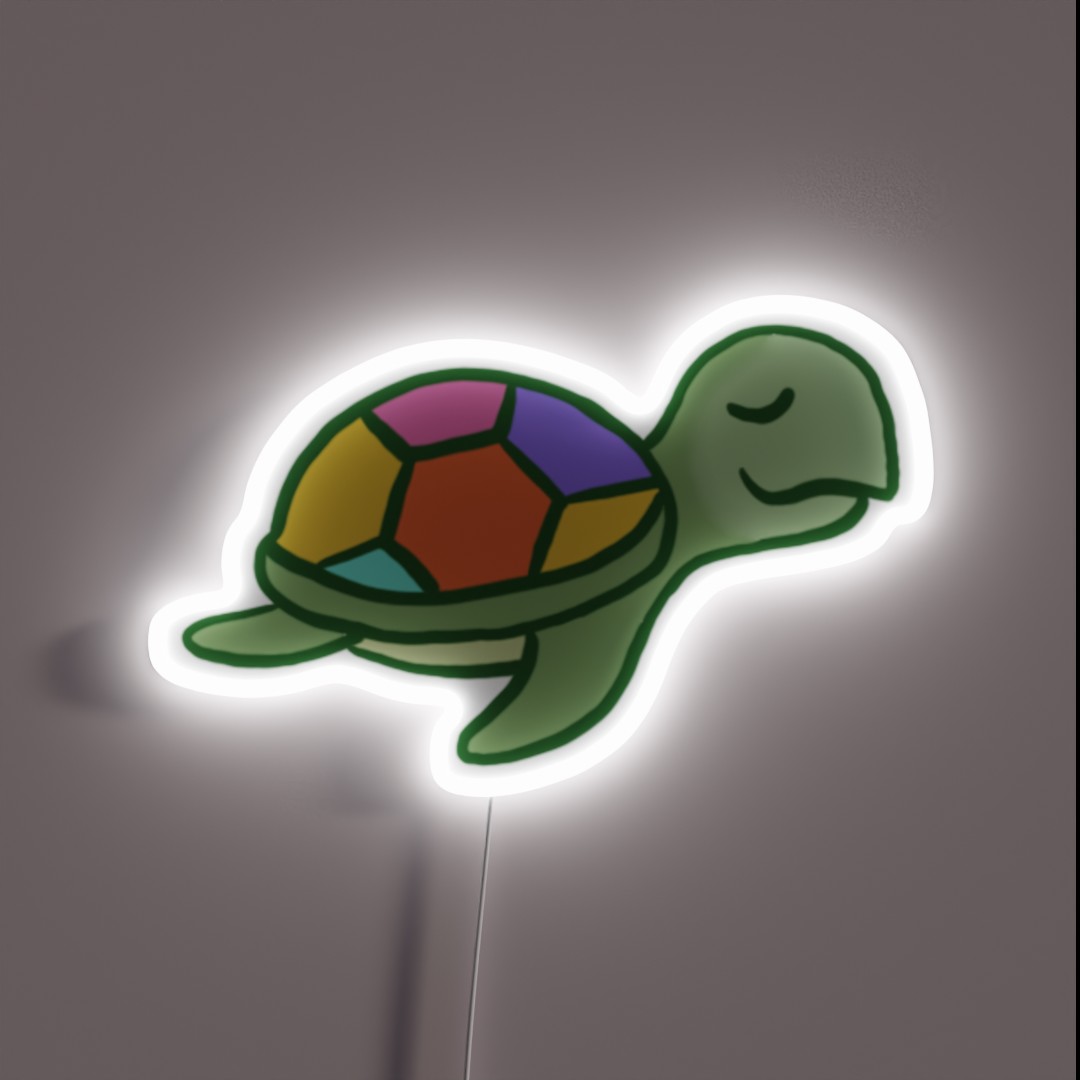 Colorful Sea Turtle RGB Neon Sign Colorful Sea Turtle RGB Neon Sign