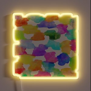 Colorful Watercolor Pattern RGB Neon Sign Colorful Watercolor Pattern RGB Neon Sign