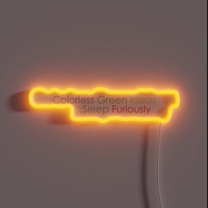 Colorless Green Ideas Sleep Furiously RGB Neon Sign