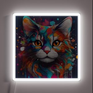Colourful Cat RGB Neon Sign Colourful Cat RGB Neon Sign