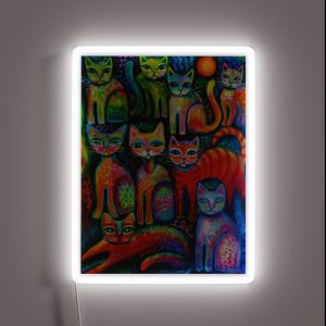 Colourful Kittens RGB Neon Sign Colourful Kittens RGB Neon Sign