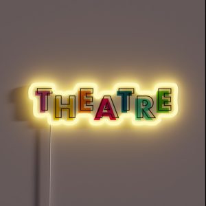 Colourful Theatre Logo RGB Neon Sign
