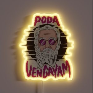 Colours Of Periyar Tamil Slogan Poda Vengayam RGB Neon Sign Colours Of Periyar Tamil Slogan Poda Vengayam RGB Neon Sign