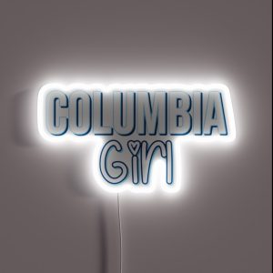 Columbia Girl RGB Neon Sign