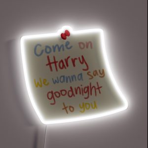 Come On Harry We Wanna Say Goodnight To You RGB Neon Sign