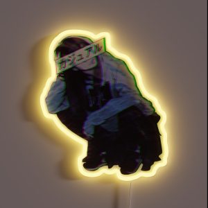 COMFORTABLE SAD JAPANESE ANIME AESTHETIC RGB Neon Sign