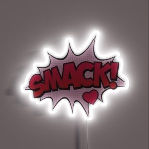 Comic Book Smack RGB Neon Sign