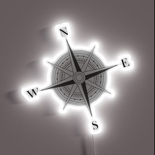 Compass RGB Neon Sign