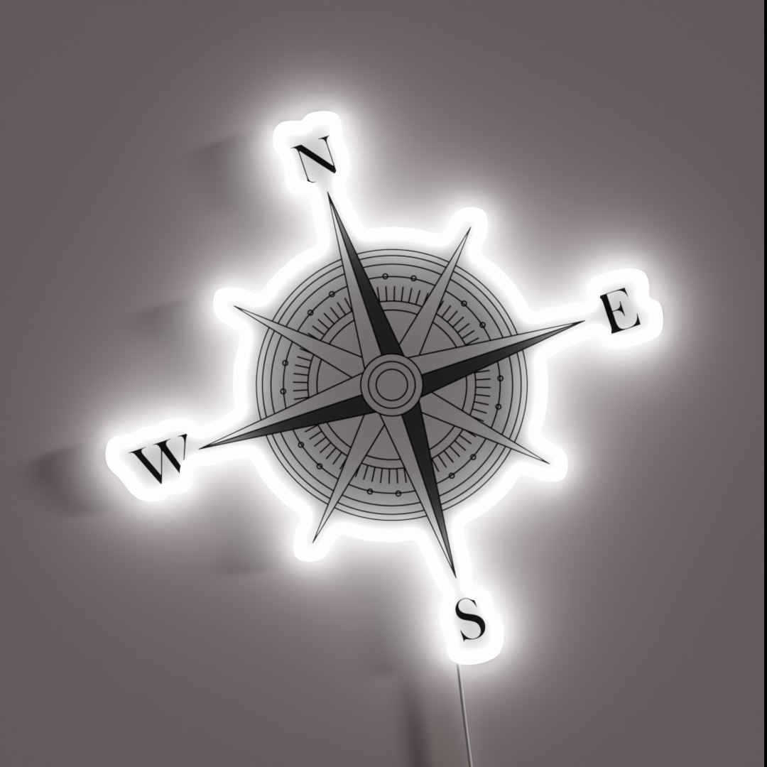 Compass RGB Neon Sign Compass RGB Neon Sign