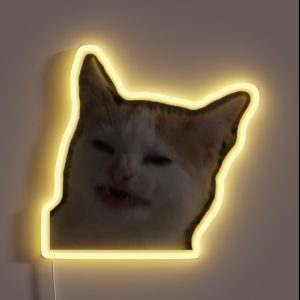 Confused Cat RGB Neon Sign Confused Cat RGB Neon Sign