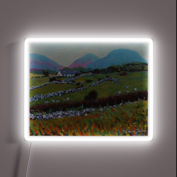 Connemara Cottage County Galway Ireland RGB Neon Sign