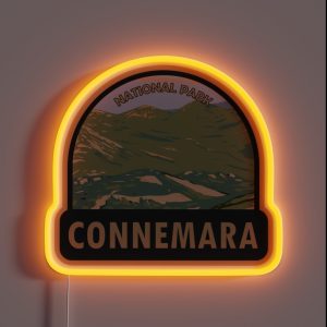 Connemara National Park Ireland Twelve Bens RGB Neon Sign