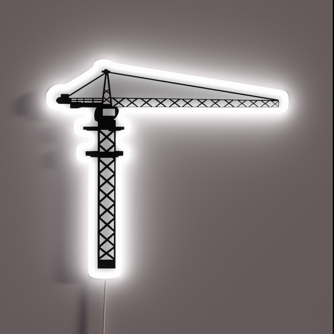 Construction Crane RGB Neon Sign Construction Crane RGB Neon Sign
