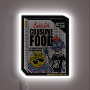 CONSUME FOOD RGB Neon Sign CONSUME FOOD RGB Neon Sign