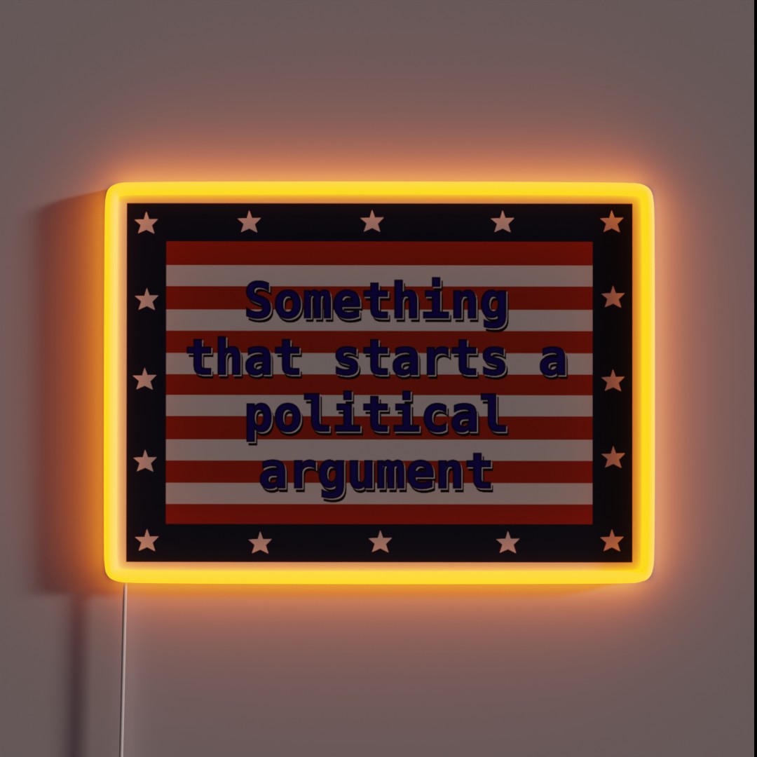 Controversial Opinion RGB Neon Sign Controversial Opinion RGB Neon Sign
