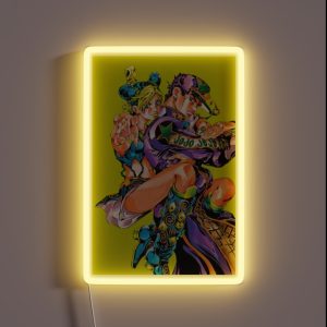 Cool Art Of Jojos Adventures Bizarres Film RGB Neon Sign Cool Art Of Jojos Adventures Bizarres Film RGB Neon Sign