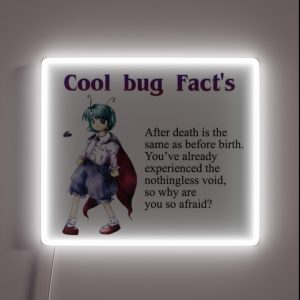 Cool Bug Facts RGB Neon Sign