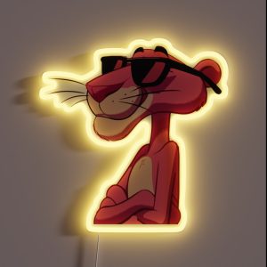Cool Cat In Pink Shades RGB Neon Sign Cool Cat In Pink Shades RGB Neon Sign