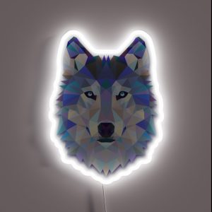 Cool Colorful Wolf RGB Neon Sign