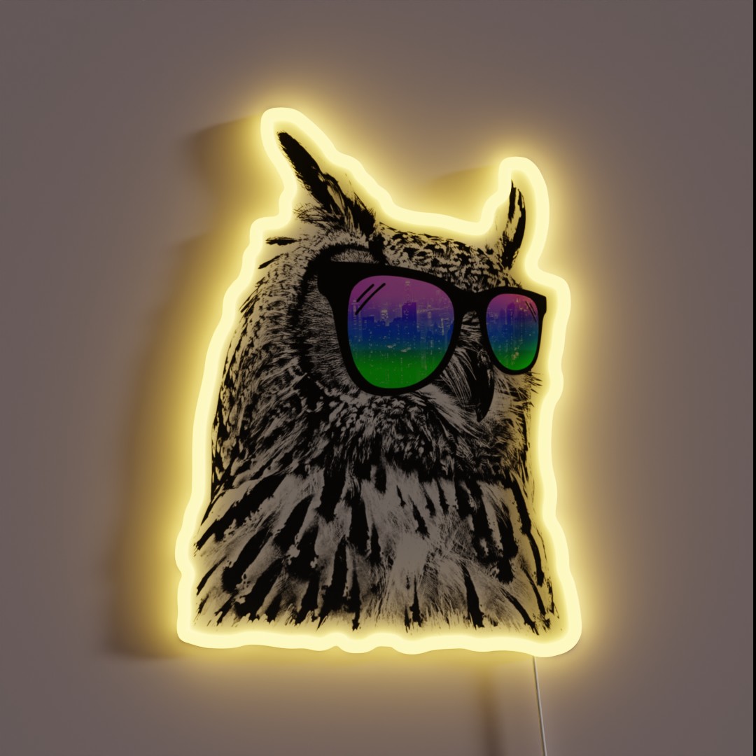 Cool Owl RGB Neon Sign Cool Owl RGB Neon Sign