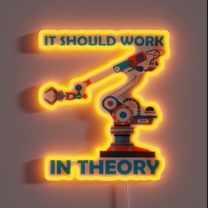 Cool Robotics Art Men Women Robotics Engineer Robot Lovers RGB Neon Sign