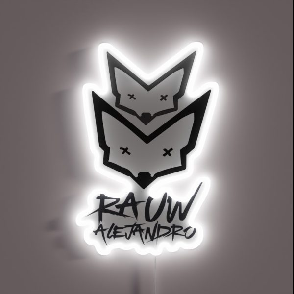 Copy Of Fan Art Rauw Alejandro Rawn Alejandro RGB Neon Sign