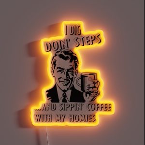 Copy Of Narcotics Anonymous Gifts 12 Steps Coffee Homies RGB Neon Sign