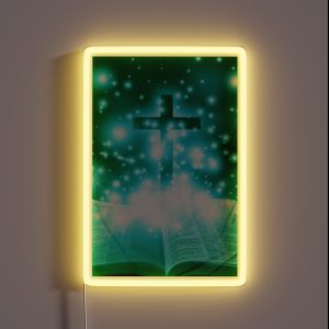 Copy Of The Cross And The Open Bible Religion 3 RGB Neon Sign