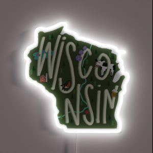 Copy Of Wisconsin RGB Neon Sign